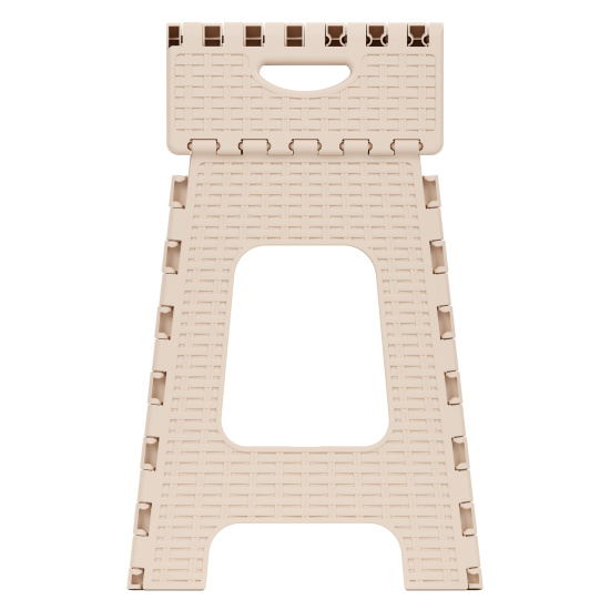 Табурет складной "Плетенка" большой М7092 бежевый