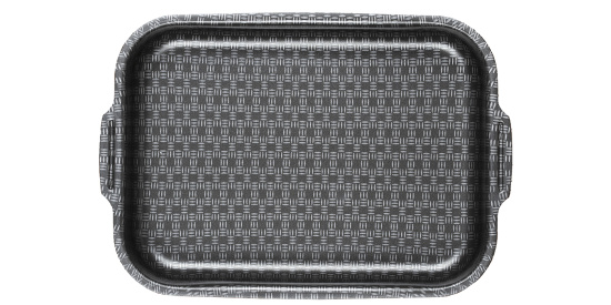 60633514 Противень 270*350мм, б/кр внутр. полихромное покрытие "Кружево"