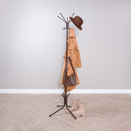 Вешалка напольная "Луч 5" Коричневый