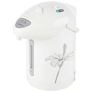 Термопот Homestar HS-5001 (2,5 л) рисунок, серые цветы 000700