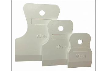 Набор шпателей резиновых 40-60-80мм белый 02-04-300