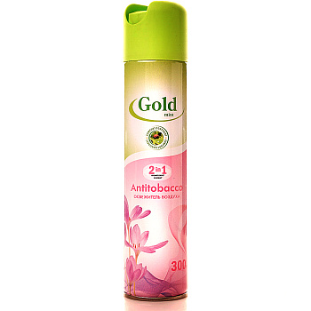 Освежитель воздуха 300мл GOLD MINT Antitobacco 52-200