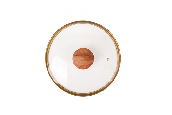 Кастрюля 3л со стекл. крышкой, АП линия "Granit ultra" (black-gold) кгбг32а