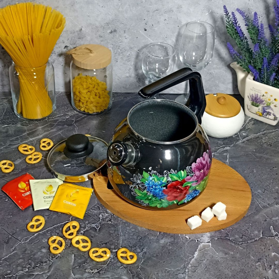 Чайник для плиты 3,0л сф.со св. "Catalina" мокр.асф. 1RC12