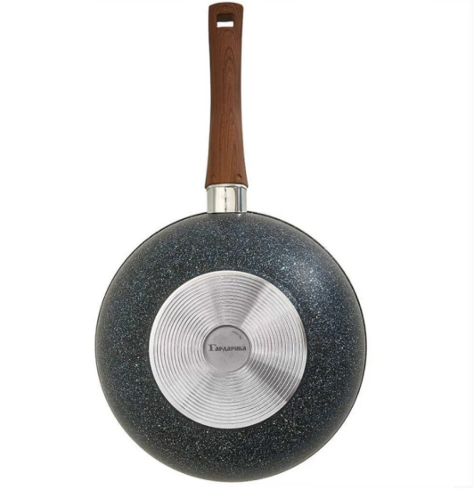 Вок с а/п с крышкой и ручкой съемной д. 28 Серия "Мегалит 14" ТМ "ГАРДАРИКА" 0728-14-01-10