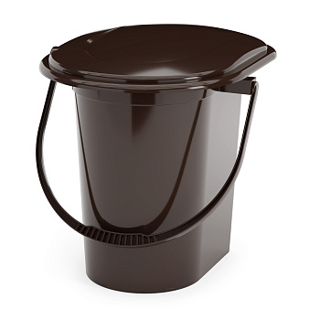 Ведро-туалет 17л. (уп.10) мокко М1319