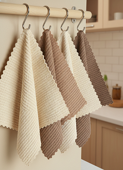 Набор салфеток из микрофибры  30*30 см, 4 шт OLS-140-12