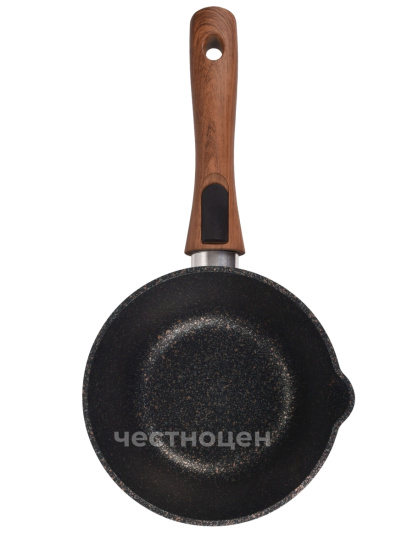 Ковш 1,5л с носиком со съем. руч.,со стекл.крышкой,АП линия "Granit Ultra Induction"(blue) кгги0156а