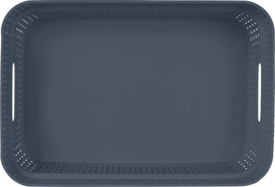 Корзина для хранения Keeplex Ajur с ручками 3л 27,1х18,3х8,7см космический серый KL411010026