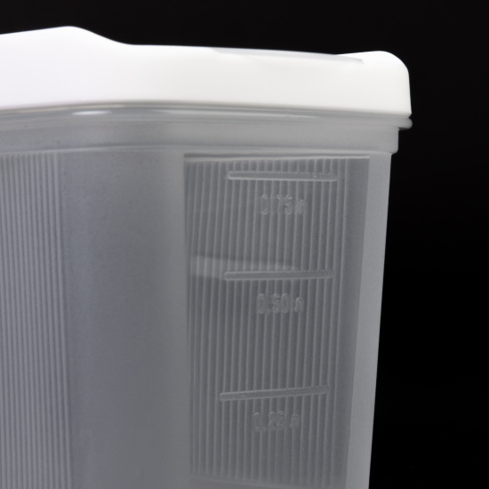 Емкость для сыпучих продуктов "Лайн" 1л (белый) М9001 Емкость для сыпучих продуктов "Лайн" 1л (белый) М9001