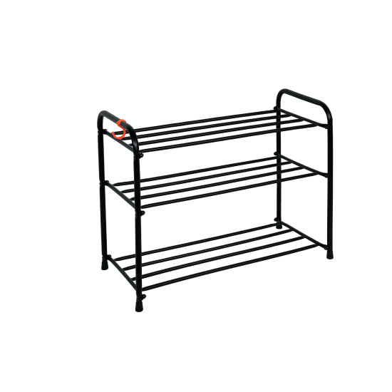 Подставка для обуви "Альфа 23" (Черный) (3-х полочная,60см)