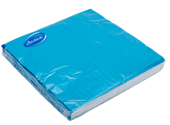 Салфетки Лилия 33*33 Голубой 2сл 20л (0810)