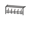 Вешалка с полкой "Торонто 21", hanger with shelf (Графит) 