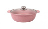 Кастрюля-жаровня 3л со стеклянной крышкой, АП линия "Trendy style" (rose) ж31tsr
