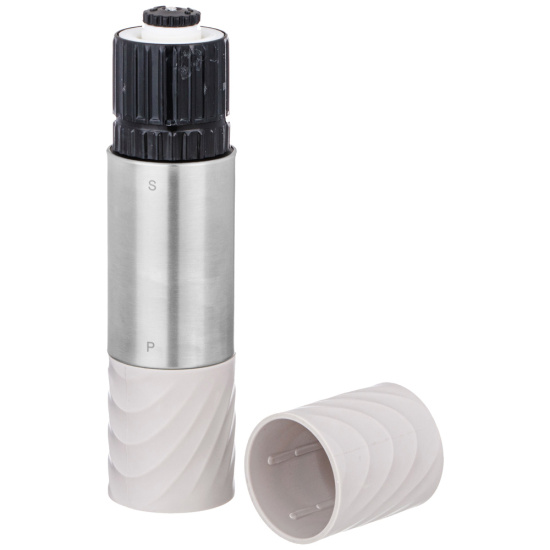 МЕЛЬНИЦА ДЛЯ СОЛИ И ПЕРЦА СЕРАЯ 2 в 1 AGNESS (671-114)