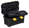Ящик для инструментов "Saturn" 22,5", 580х320х280мм с органайзером и вставкой (черный) 221402330/01