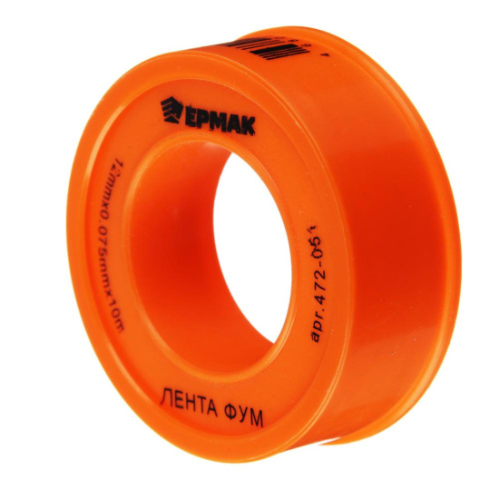 ЕРМАК Лента ФУМ 1/2 (12мм)*0,075мм*10м 472-051 ЕРМАК Лента ФУМ 1/2 (12мм)*0,075мм*10м 472-051