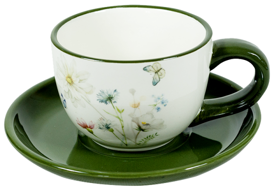 Чайная пара 220мл "Полевые цветы" 527-308