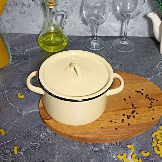 Кастрюля 1,5л 2с15/1 без рис.крем.