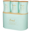 НАБОР AGNESS "MEADOW" 2 В 1  ХЛЕБНИЦА 10 Л 34*18*20 СМ, БАНКА ДЛЯ СЫПУЧИХ 1,1 Л 11*14СМ 3 ШТ 790-245