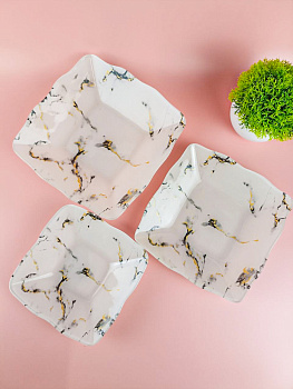 Набор салатников (3пр.) Lavenir 15*15/17,5*17,/20*20 см, S3127/3-CC038L стекло 101155