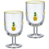 НАБОР БОКАЛОВ ДЛЯ ВИНА "FRUITY PINEAPPLE" ИЗ 2 ШТ. 350 МЛ (685-137)