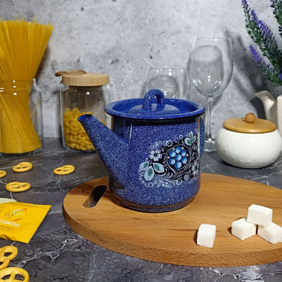 Чайник 1,0л 1с202с син. с зерн. Голубика Чайник 1,0л 1с202с син. с зерн. Голубика