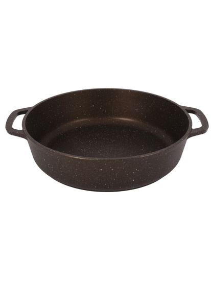 Сотейник 320/85 мм со стекл. крышкой АП (кофейный мрамор) смк3281а Сотейник 320/85 мм со стекл. крышкой АП (кофейный мрамор) смк3281а