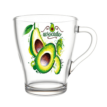 Кружка для чая 250мл. арт.2018-Д "Авокадо"