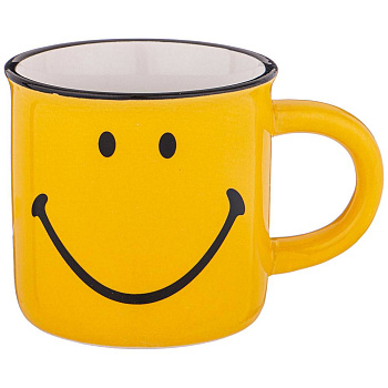 КРУЖКА КОЛЛЕКЦИЯ "ВЕСЕЛЫЙ СМАЙЛИК" 180 МЛ 7*6,5 СМ (155-550)