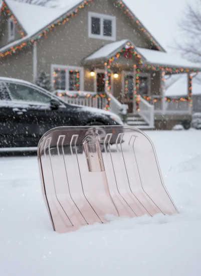 Лопата д/снега из полик-та "Эконом" 430х420мм (без черенка) М5600