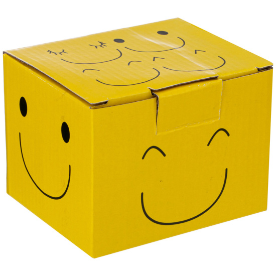 КРУЖКА КОЛЛЕКЦИЯ "ВЕСЕЛЫЙ СМАЙЛИК" 300 МЛ 9*8,2 СМ (КОР=48 ШТ.) (155-141)