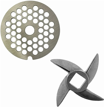 Набор для мясорубки: нож+мелкая решетка ID5051