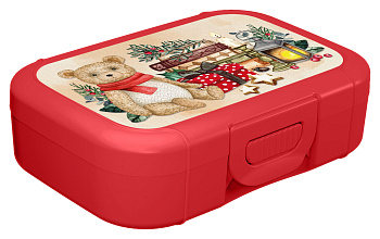 Ланч-бокс 0,85л с декором "Игрушки" (красный) 223137206/03
