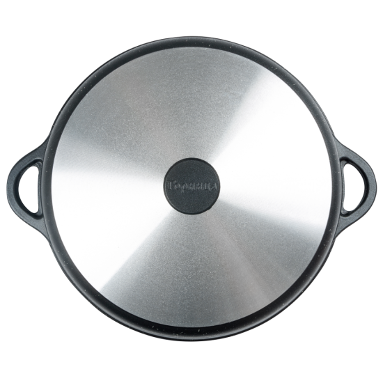 Жаровня 5,5л 320/95 Гранит с крышкой ж7132аг