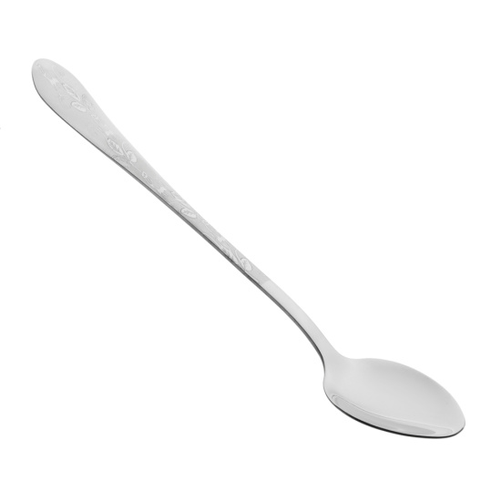 Ложка чайная с удлиненной ручкой "Цветы", 19см, нерж.сталь 815-402