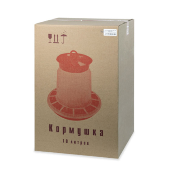 Кормушка для птиц 10л (ветикальная подача) 