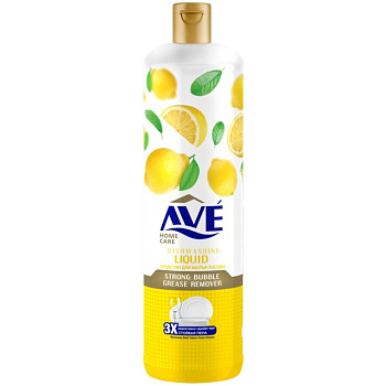 Средство для мытья посуды 900гр Лимон и цветы "AVE"