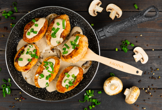 Сковорода 260 мм, 1 руч, б/кр, а/п. Easy Stone Induction. Алюминий марки А5 62682611