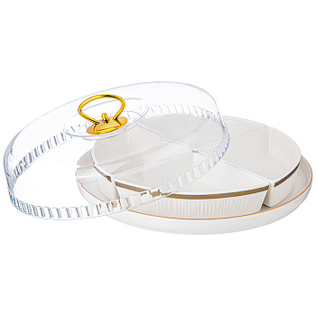 МЕНАЖНИЦА LEFARD "HERBAL" 4 СЕКЦИИ С ПЛАСТИК. КРЫШКОЙ НА ПОДСТАВКЕ (КОР=10ШТ.) (42-492)