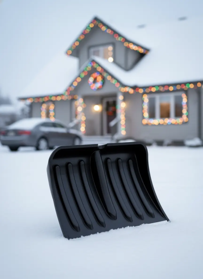 Лопата д/снега "Комфорт" 350х470мм d32 (с наконечником) (без черенка) М8824