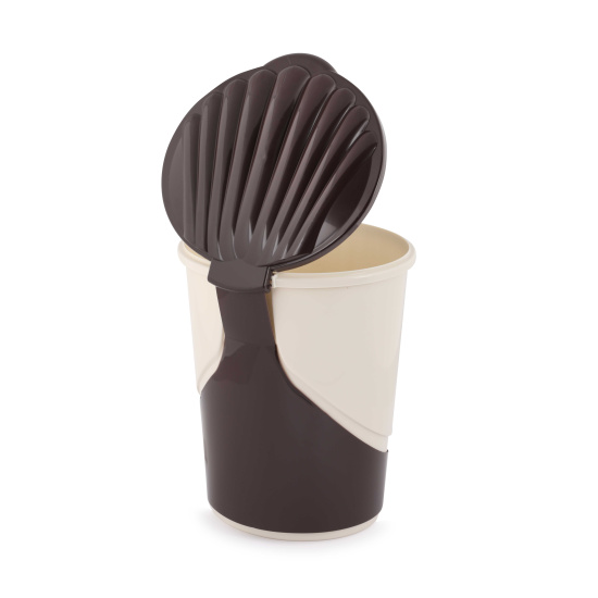 Ведро для мусора с педалью 10л. мокко-бежевый М7993 