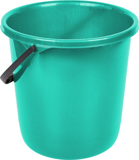 Ведро 12 л Disco с крышкой аквамарин SC110811002