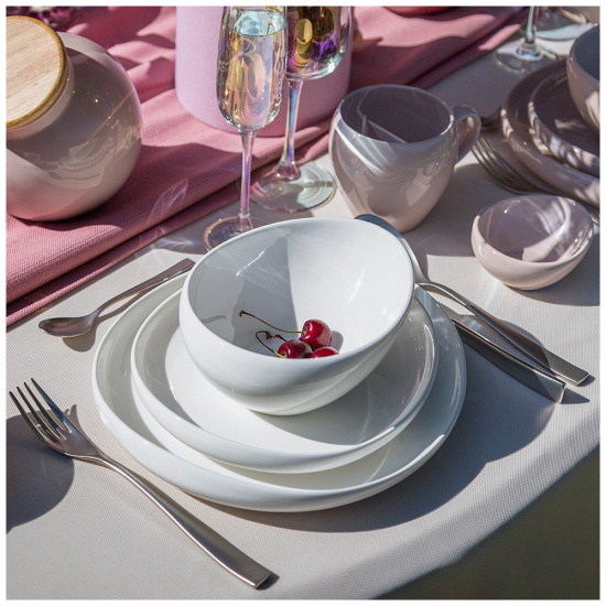 ТАРЕЛКА ОБЕДЕННАЯ BRONCO "FUSION" 27*25 СМ (МАЛ=2ШТ./КОР=12ШТ.) (263-1002)