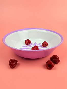 Миска пластиковая круглая 17,5см 0,7л (цвет микс) OLS-179-23