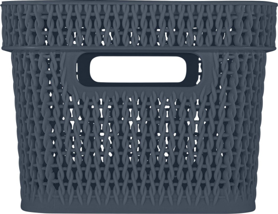 Корзина для хранения Keeplex Ajur с ручками 5л 27,1х18,3х13,7см космический серый KL411210026