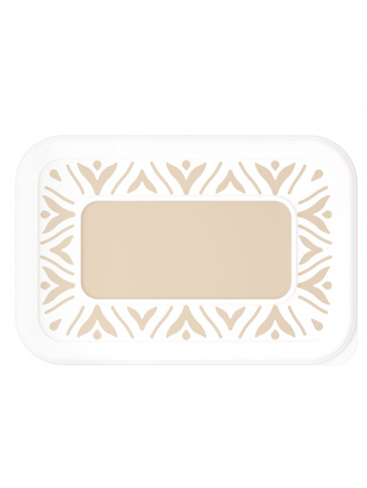 Набор банок для хранения сыпучих продуктов "Эстетика" прямоугольные (бело-бежевый) М8749 Набор банок для хранения сыпучих продуктов "Эстетика" прямоугольные (бело-бежевый) М8749