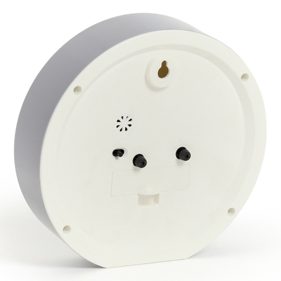 В4-064 (20) Будильник кварц d=15см, корпус светло-серый "Агапантус", Рубин