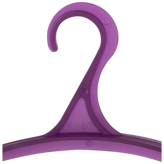 Вешалка для одежды размер 48-50 фиолетовая (прозрачная) 311385
