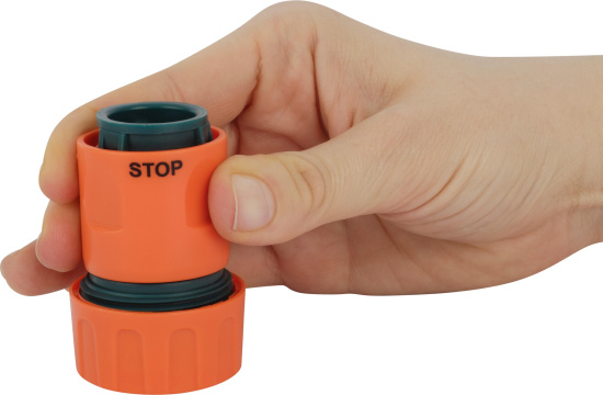 Коннектор IN GREEN GARDEN быстросъемный с аквастопом для шланга 3/4 PRACTIC GG557212055